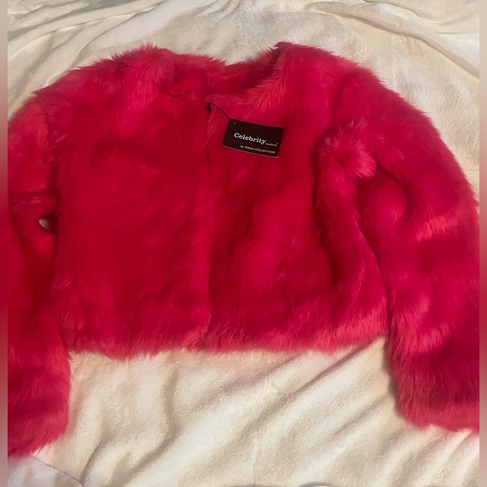 CELEBRITY FASHION By Hera Collection Faux Fur Coat